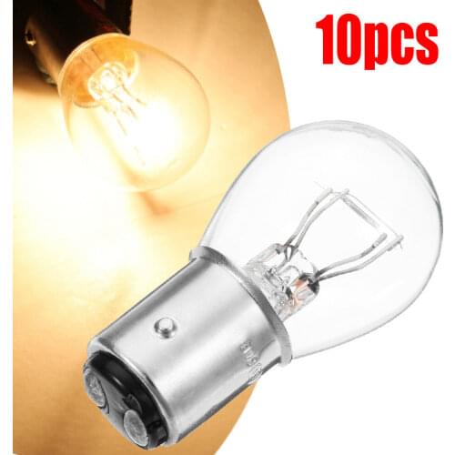 LED Turn Singal Light Car Boat Reverse Brake Backup Lamp Tail Light Transparent DC12V 1157 BAY15D Light Bulb