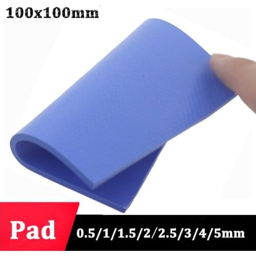 Gdstime Thermal Pad For GPU CPU Heatsink IC Chipset 100x100x1mm 0.5mm 1.5mm 2mm 2.5mm 3mm 4mm 5mm Conductive Silicone ThermalPad