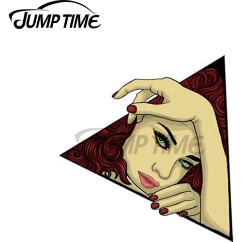 Jump Time 13 x 13cm For Siren Sexy Girl Truck Decal Waterproof Scratch-proof Car Stickers Fashion DIY Decoration