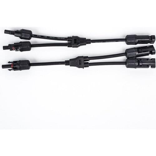 Y 3Y 4Y 5Y Branch parallel connection 30A 1000V Electrical Solar Connector Photovoltaic 2pcs solar Panel Cable Wire Connect
