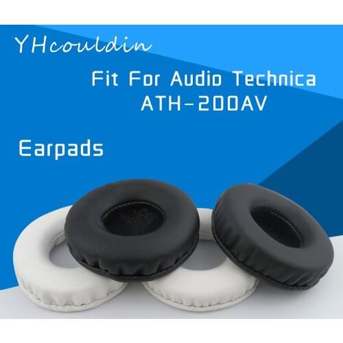 YHcouldin Earpads For Audio Technica ATH 200AV ATH-200AV Headphone Accessaries Replacement Leather