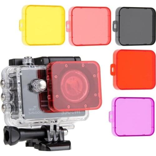 New Clownfish Diving Lens UV Filter Case Lens Cap Cover For SJCAM SJ5000 Sport Camera SJ5000X Wifi SJ5000 + PLUS Action Camera