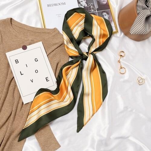 New Women Vintage Elegant Print Bandanas Scarf Lady Sweet Hair Ribbon Headband Turban Hairband Fashion Hair Accessories SJ363