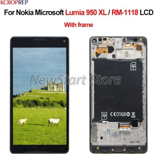 For Nokia Microsoft Lumia 950XL 950 XL RM-1118 LCD Display Touch Screen Digitizer Assembly For Nokia 950XL 950 XL lcd 100%Tested