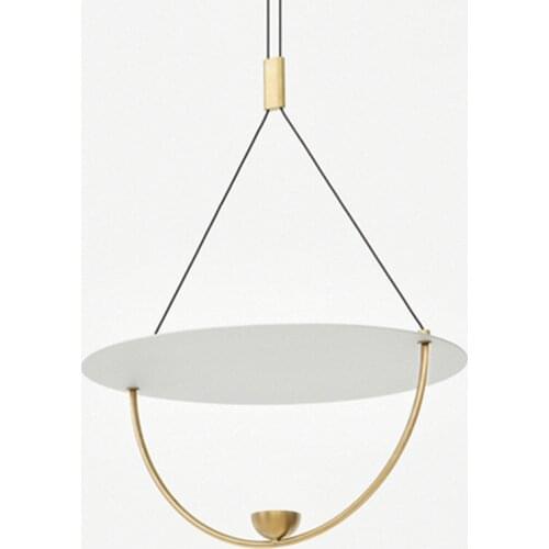 Nordic creative Golden LED pendant lights Iron hanging lamp restaurant bedroom suspension luminaire study living room fixtures