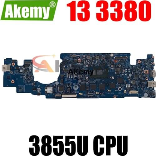 100% working for Dell OEM Latitude 13 3380 motherboard 09WVC4 CN-09WVC4 16811-1 mainboard SR2EV Celeron 3855U tested ok