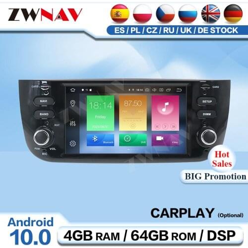 2 Din Android Multimedia For Fiat Punto 2009 2010 2011 2012 2013 2014 2015 Receiver Audio Stereo Player GPS Navigation Head Unit