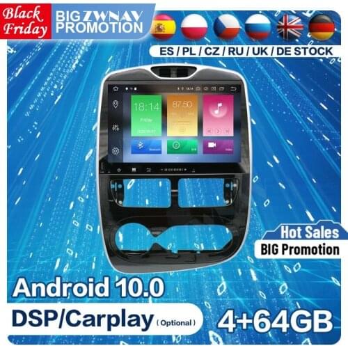 2 DIn Carplay Android Screen For Renault Clio 2013 2014 2015 2016 2017 2018 GPS Multimedia Audio Stereo Radio Receiver Head Unit