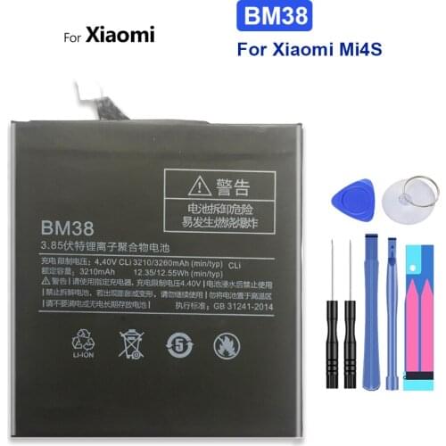 BM38 3260mAh Replacement Battery for Xiaomi Xiao Mi 4S Mi4S BM 38 BM-38 with Track Code