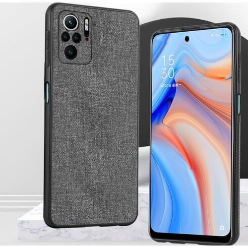 For Xiaomi POCO M3 Pro Case Luxury Skin Soft TPU edge + Hard fabric back cover protective case for POCO X3 GT X3 NFC X3PRO F3