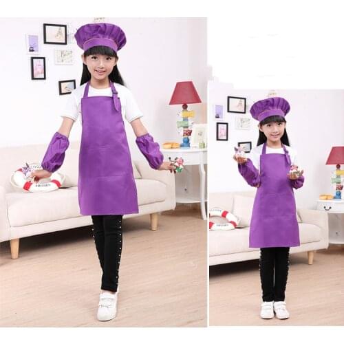 Children Cook Chef Uniform Halloween Cosplay Costumes Kids Kitchen Hat Cap Work Jackets Restaurant Performance Stage Party