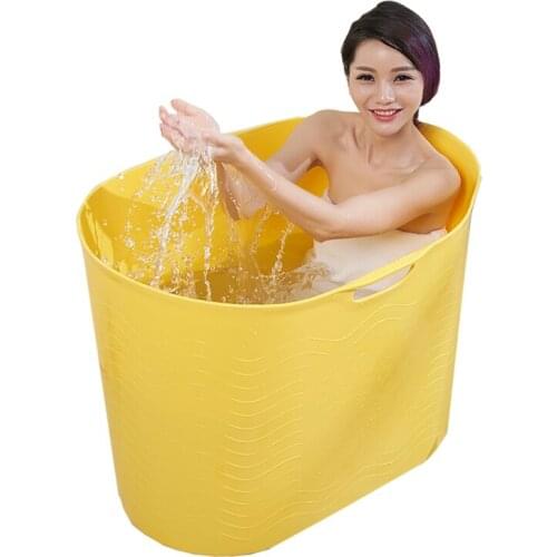 Adult Folding Bath Tub Bath Tub Adult Bath Tub Household Thickening Simple Sweat Steaming Body Bath Tub Bath Two Times