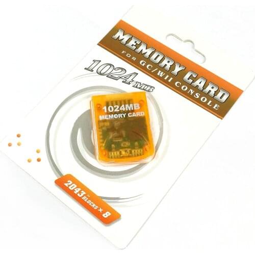 1024M Memory Card Game Console Storage Card for Wii/GC Game Console High Capacity Gaming Accessories