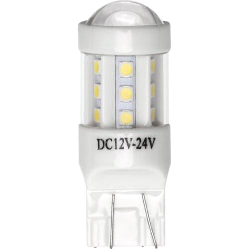 1pcs DRL S25 1156 BA15S Ceramic LED 3030 18 SMD 1157 BAY15D 6000K White Brake Lights Reverse Lamp Car Tail Bulb 12V to 24V