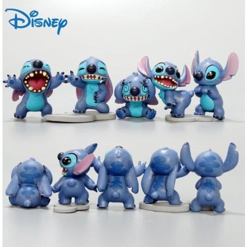 5Pc/Lot Mini Lilo & Stitch 626 Disney Figures Toys For Decoration 2-3cm Pvc Cute Small Anime Figure Doll Collectible Gift to Boy