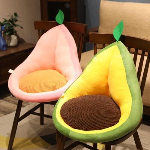 Multifunction Plush Fruits Back Cushion Soft Stuffed Cactus Avocado Carrot Pillow Toys Home Decor Chair Seat Cushion Nice Gift