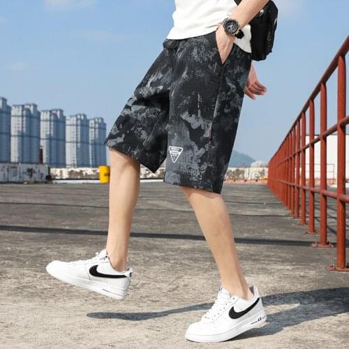 Mens Shorts 2021 Summer New Beach Straight 5-point Pants Multi-pocket Fashion Casual Loose Outdoor Sports Trend Mens Pants