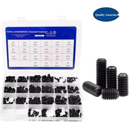Hexagon Headless Set Screw Grade 12.9 Carbon Steel Set Screw Cup Point Grub Screw M2 M3 M4 M5 M6 M8 Hex Socket Set Screws