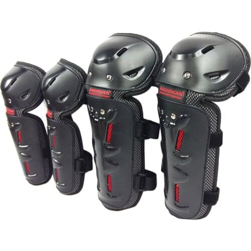 Motorcycle Knee Elbow Adult Shin Bike Protector Guard Pad Gear