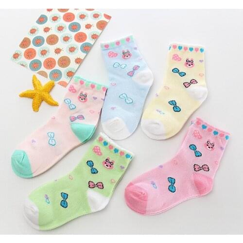 Ankle Non Slip Girls Funny Cute Color Socks Cotton Winter Thigh High Newborn Kids Socks Toddler Ropa Bebe Baby Stuff BW50TW