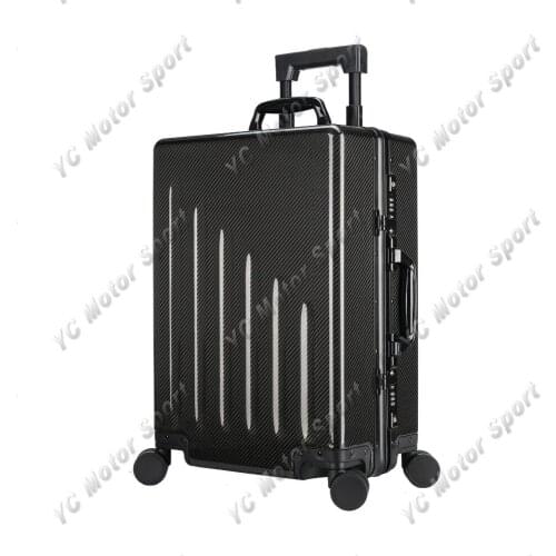New Style 54*36*22CM Carbon Fiber Glossy Finish High-end temperament Luggage Case Fit For Unisex Men Women Student