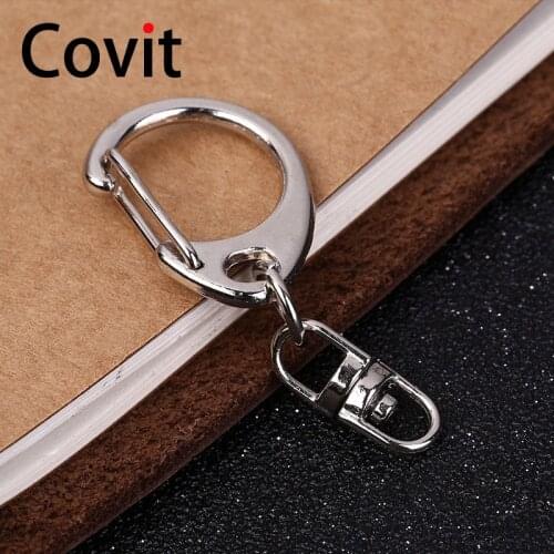 Total length 4cm High quality C shape buckle DIY accessories Keychain Pendant Number 8 shape connection