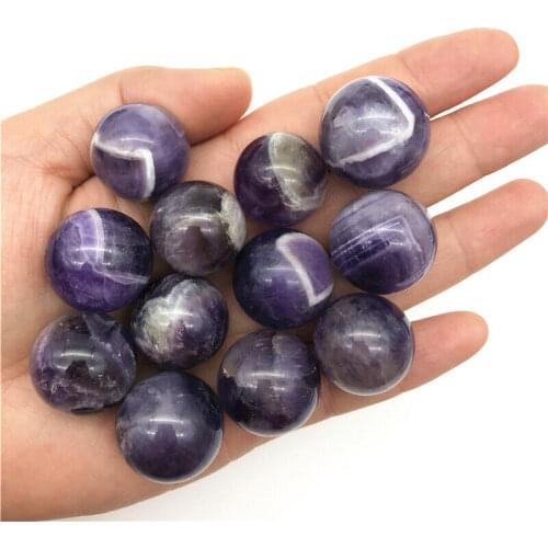 Wholesale 1PC Natural Dream Amethyst Ball Purple Quartz Crystal Sphere Gemstone Healing Balls Natural Quartz Crystals