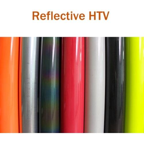 Reflective vinyl for heat transfer 1 sheet 25x 100cm heat press t-shirt vinyl cutting plotter heat transfer vinyl DIY
