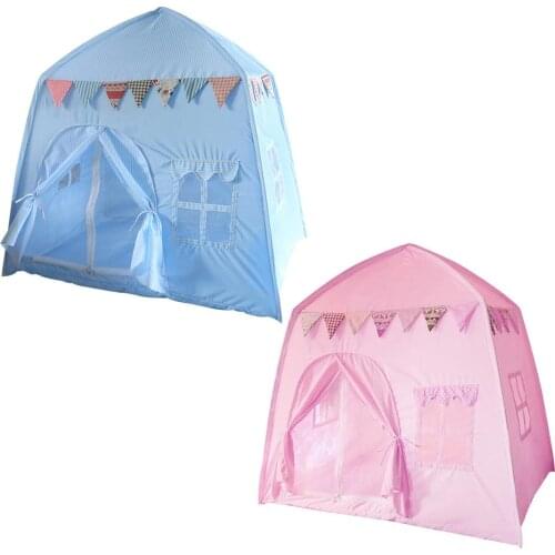 Princess Castle Tent Indoor Outdoor Yurt Castle Playhouse Toy Tent With Pennants Foldable Princess Castle Tent For Children