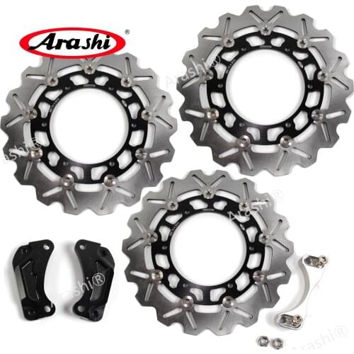 Arashi For YAMAHA XP T MAX 500 2008-2011 CNC Front Rear Brake Discs Rotors T-MAX Tmax500 2008 2009 2010 2011 Oversize 296mm