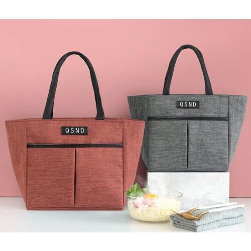 Portable Lunch Bag Women Reusable Cold Insulated Lunch Bags Totes For Work 2020 New Arrival Casual Handbags