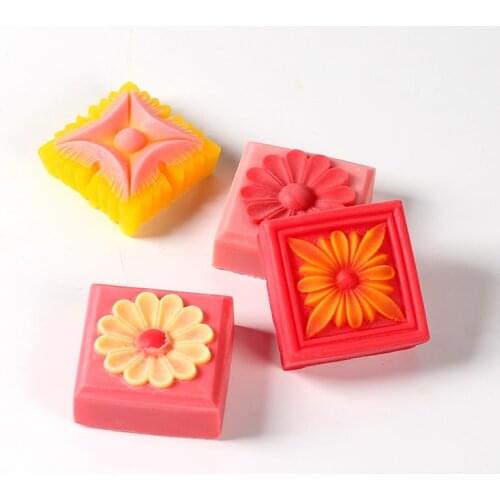 Relief Pattern Soap Mold Handmade Craft Silicone Mould