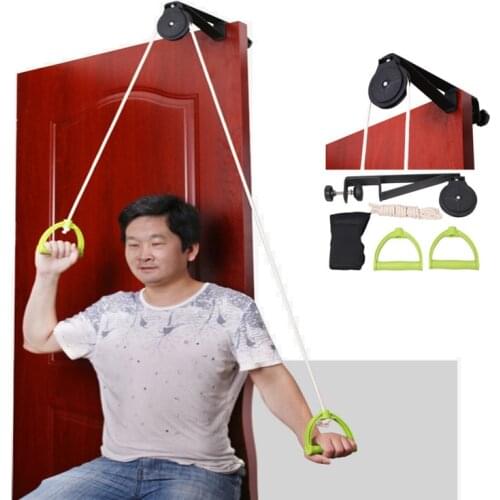 Shoulder Exercise Pulley Physical Therapy Exercises Aids in Recovery and Rehabilitation Increases Mobility Home Workout