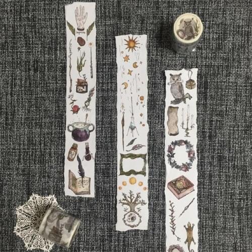 Vintage Fairy Gothic Collection Washi Tape for Card Making Bullet Journal DIY Scrapbooking Washi Stickers
