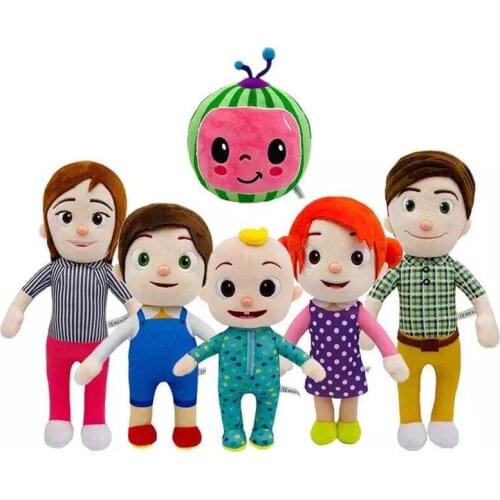 15-33cm High Quality Cartoon Cocomelon Plush Toys TV Series Family Cocomelon JJ Stuffed Baby Doll For Children Chritmas Gifts