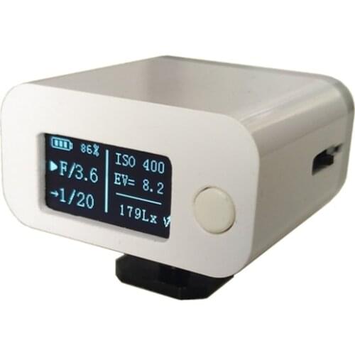 ZB-M08 Photography Set-top Reflection Light Meter Film photography Hot and cold shoe fixing new Camera Luminometer