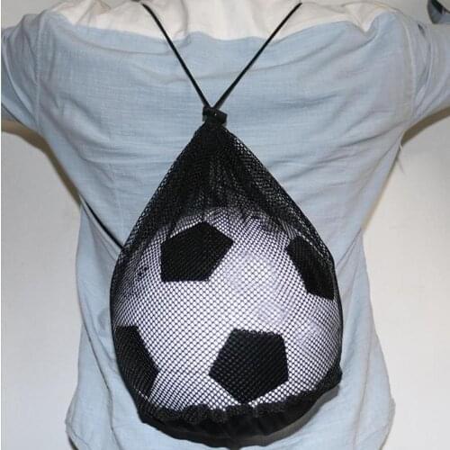 1pc Heavy Duty Mesh Ball Bag Adjustable Sliding Drawstring Sport Equipment Storage Bag for Basketball Soccer Sports Beach