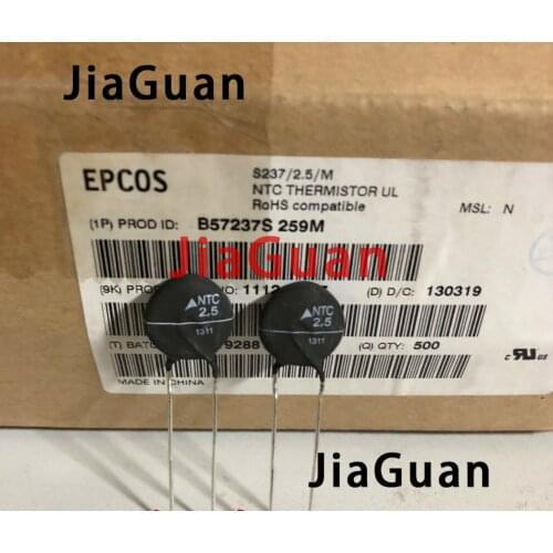 10PCS original NEW NTC Thermistor EPCOS B57237S259M 2.5R 6.5A P15MM 2R5 B57237 2.5 S237/2.5/M