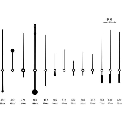 100pcs Quartz Clock Watch Movement Replacement Wall Clock Mechanism Motor Metal Hand Clockwork Part Fittings Tool Accessories