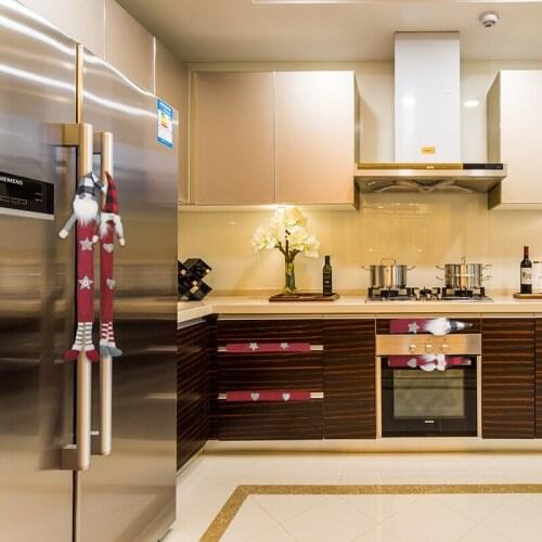 6pcs Refrigerator Door Handle Cover Christmas Themed Kitchen Appliance Handle Protector Xmas Home Decor xqmg Refrigerator Covers