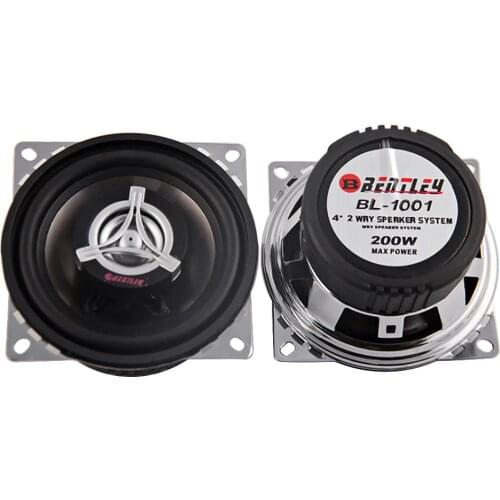 AIYIMA 2Pcs 4 Inch 2 Ways Car Coaxial Speaker 4Ohm 200W Vehicle Auto Music Audio Portable Speakers DIY Home Theater Sound System