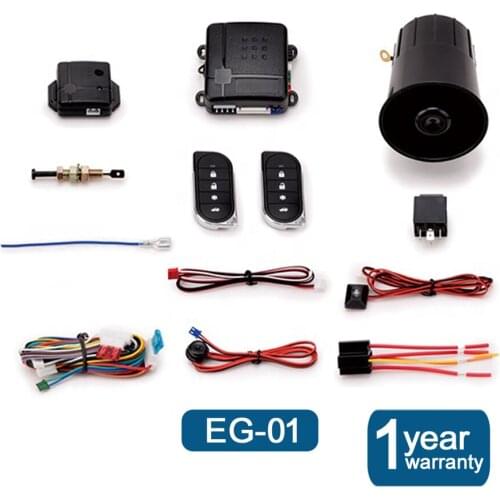 Car Alarm Vehicle System Protection Security System Keyless Entry Siren + 2 Remote Control Burglar Alarm