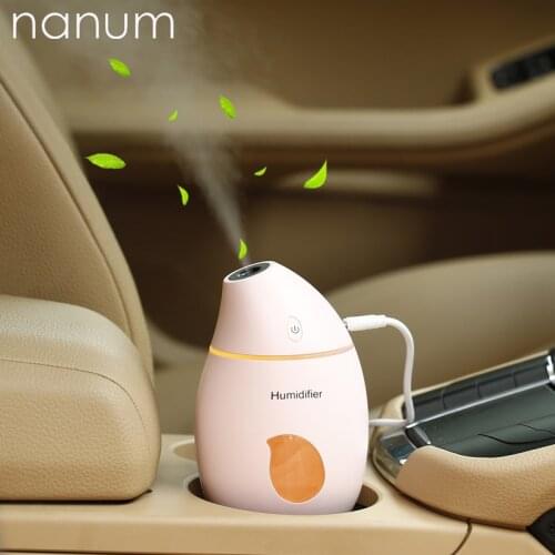 Car air freshener Mango Humidifier Diffuser Ultrasonic USB Portable With LED Light Humidifiers Air Purifier Mist Maker