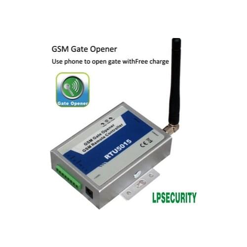 Wireless GSM gate opener / door opener +Caller ID access cotnrol + remote gate control+64 users (RTU5015)+GMS door Alarm