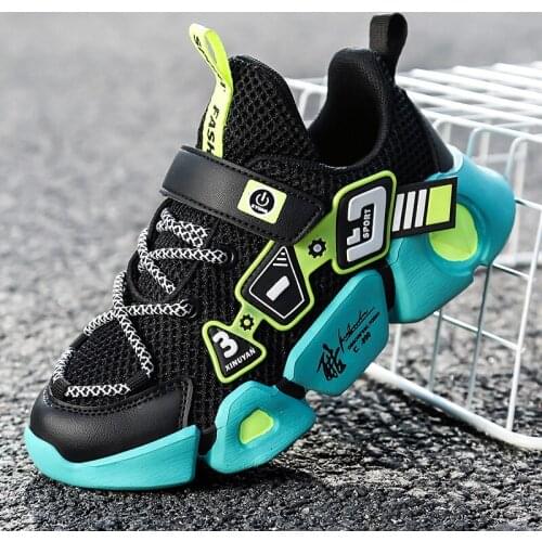 New style childrens shoes breathable sports shoes boys lightweight childrens shoes soft bottom running shoes tennis baby shoes