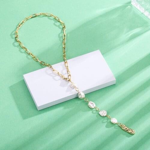 Dorado 2021 New Fashion Natural Pearl Necklace for Women Exquisite Baroque Pendant Necklace Elegant Female Jewelry Fine Gift