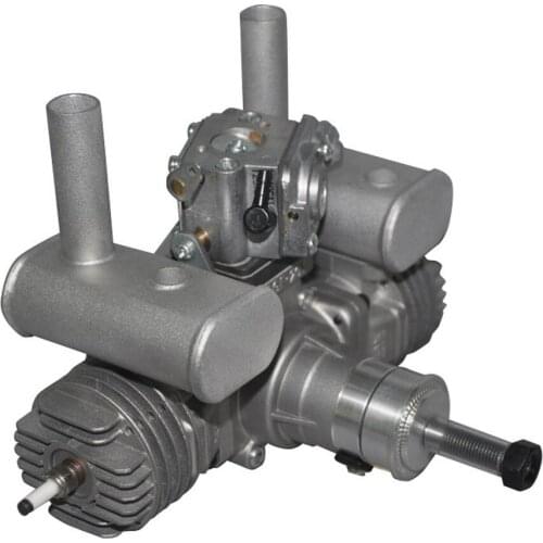 RCGF 21cc Dual / Twin Cylinder Petrol / Gasoline Engine with Muffler Spark plug for RC Model Airplane