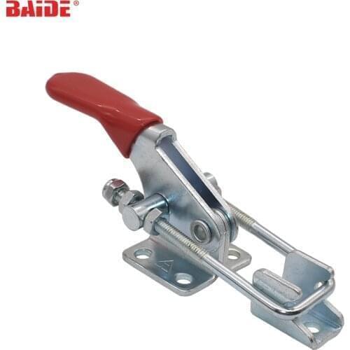 GH-40323 Fast Locking Mounting Stationary Fixture Fastener Tool Universal Quick Clip Vertical Fixture Door Dog Catch Buckle 50pc