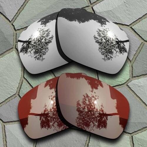Chrome Titanium&Bronze Brown Sunglasses Polarized Replacement Lenses for Oakley Dispatch 1