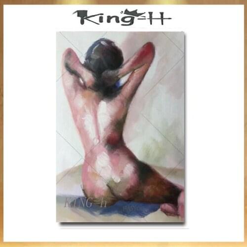 Art Large Wall Art Wall Painting ChildrenS Room Background Sexy woman Nude Hand Painted Oil Paintings Elegant Home Hotel